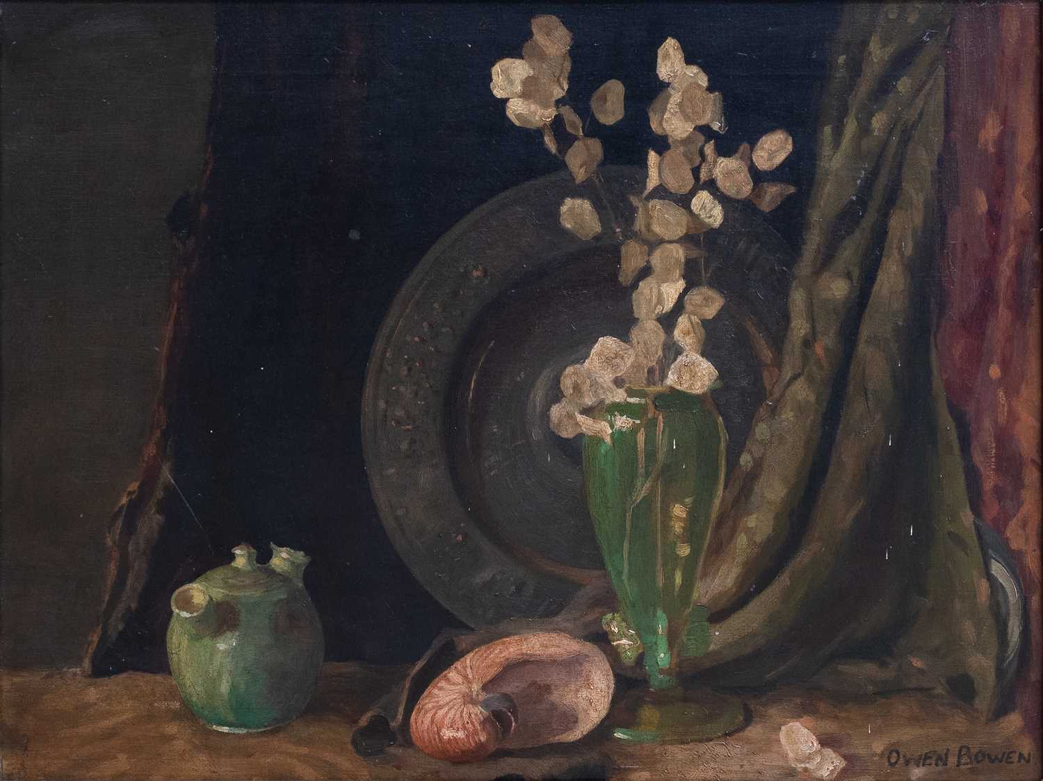 Lot 1021 - Circle of Owen Bowen (1837-1967) Still life...