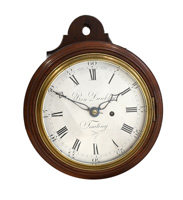 Lot 395 - A Mahogany Verge 7-Inch Dial Wall Timepiece,...