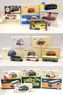 Lot 3381 - Corgi Commercials A Collection Of 19 Assorted Buses