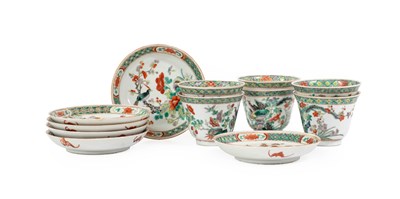 Lot 94 - A Set of Six Chinese Porcelain Beakers and...