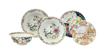 Lot 68 - A Chinese Porcelain "Tabacco Leaf" Plate,...