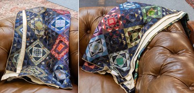 Lot 1368 - Modern Quilt Incorporating Miniature Patches...