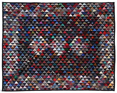 Lot 2015 - A Modern Quilt Incorporating Triangular Design...