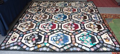 Lot 1094 - A Large Modern Quilt Incorporating Mini...