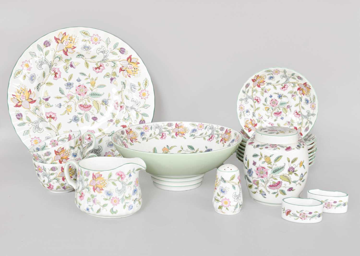 Lot 186 - Minton Porcelain Haddon Hall Pattern Tea and