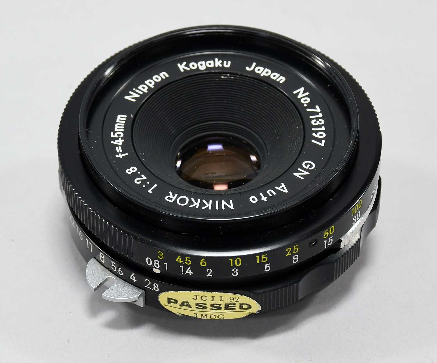 Lot 225 - Nikkor GN Auto f2.8 45mm Pancake Lens
