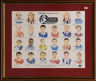 Lot 3009 - Carling Premiership First Seasons Autographed Print