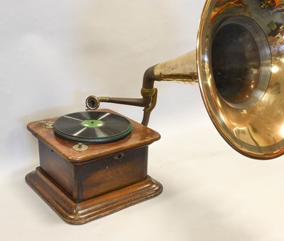 Lot 148 - An Early 20th Century German Horn Gramophone