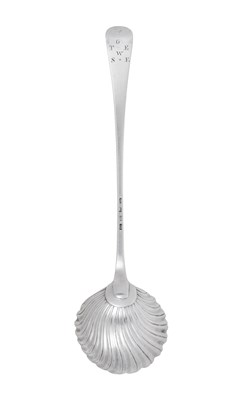 Lot 2194 - A George II Silver Soup-Ladle