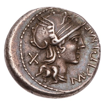 Lot 3 - Roman Republic, M. Cipius Denarius, Rome c.115-...