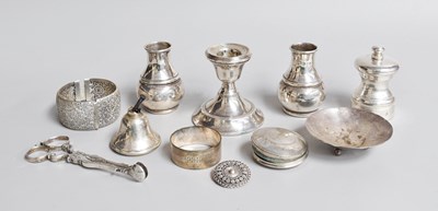 Lot 41 - A Collection of Assorted Silver, a modern...