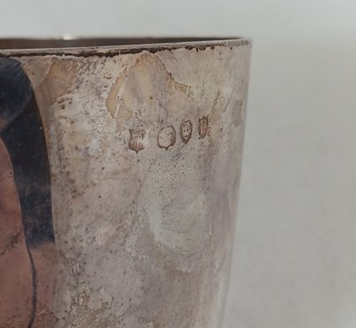 Lot 18 - A Pair of Victorian Silver Goblets
