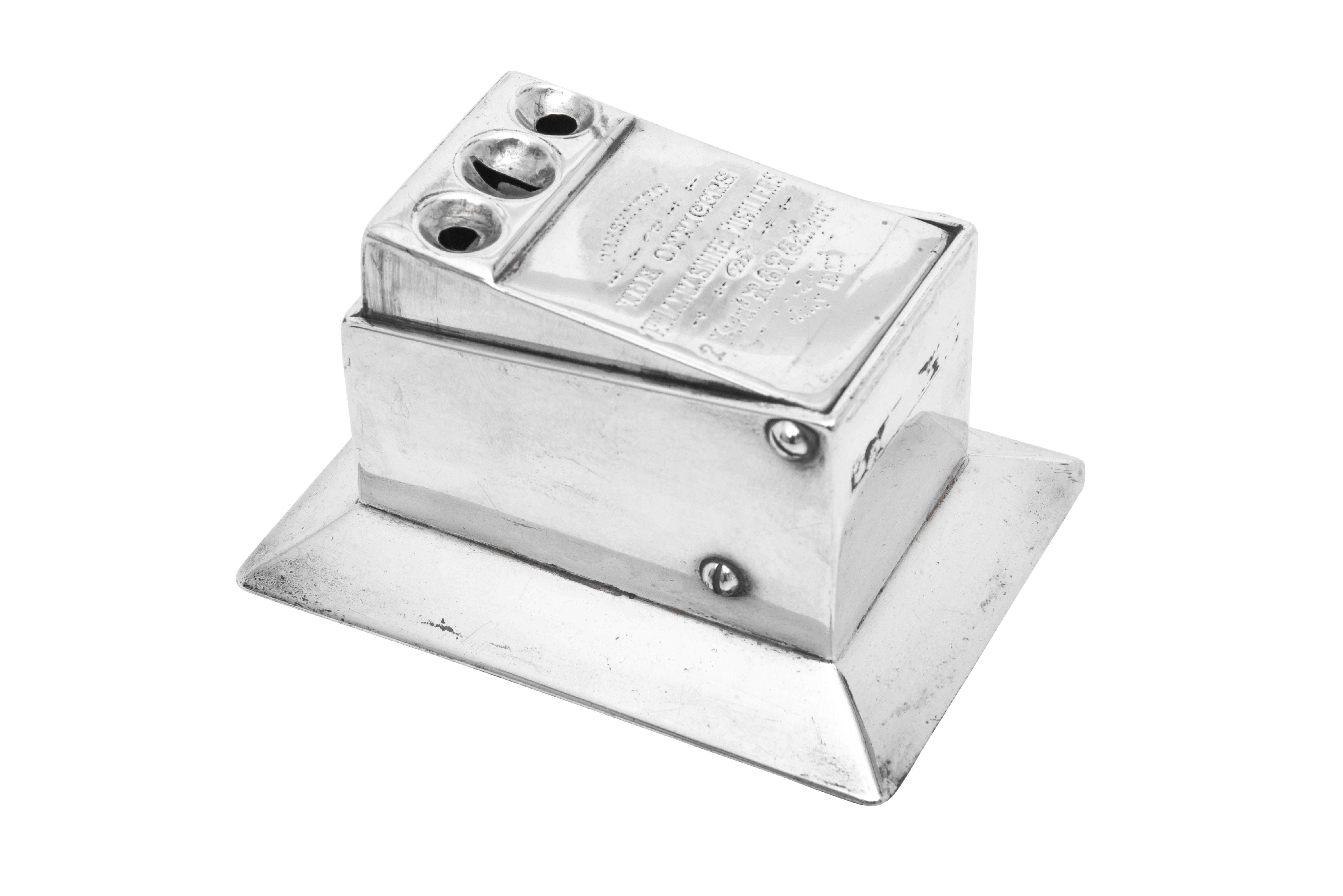 Lot 26 - A Victorian Silver Table Cigar-Cutter,