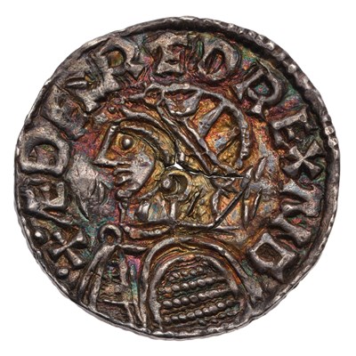 Lot 35 - Aethelred II, Silver Penny, Helmet type,...