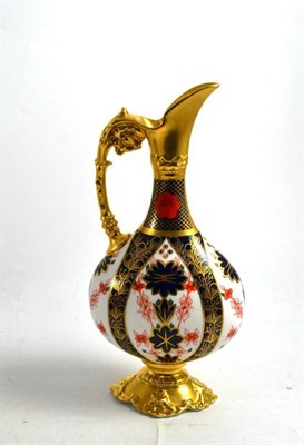 Lot 291 - A Royal Crown Derby Imari 1128 pattern ewer, 25cm high