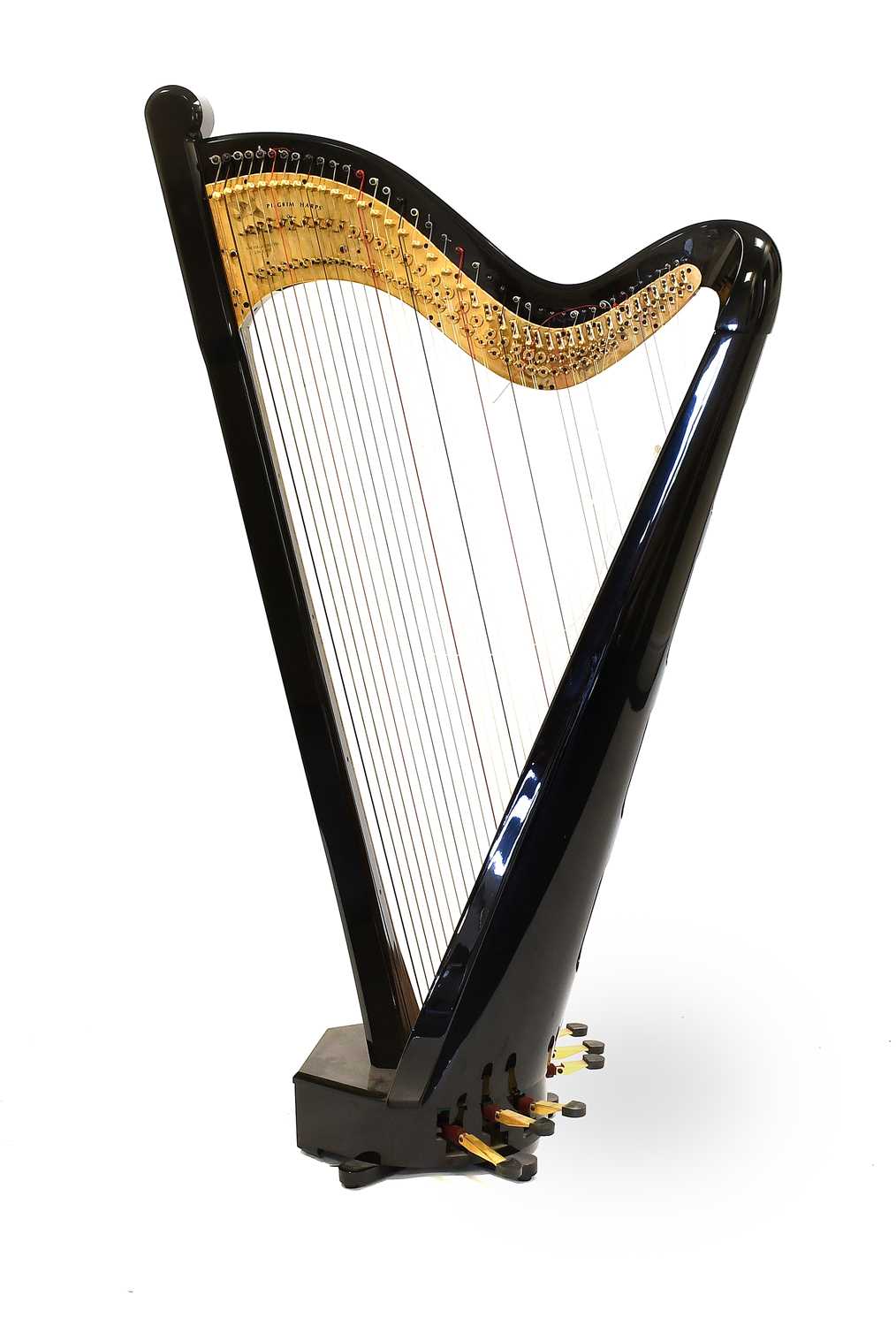 Lot 782 - Pilgrim Harps: A 41-String Ebonised and Black...