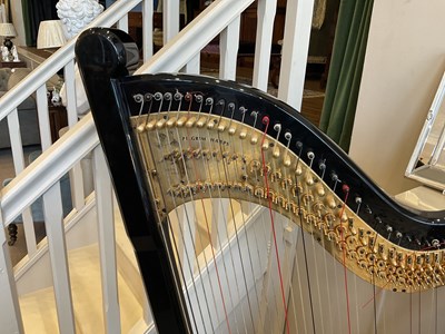 Lot 782 - Pilgrim Harps: A 41-String Ebonised and Black...