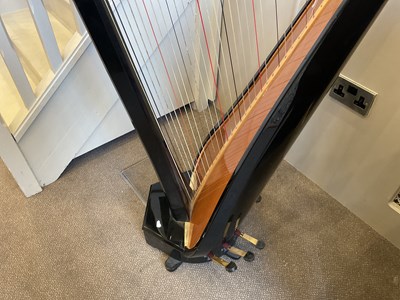 Lot 782 - Pilgrim Harps: A 41-String Ebonised and Black...