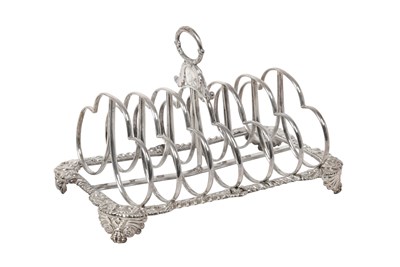 Lot 2139 - A William IV Silver Toastrack