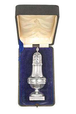 Lot 2218 - A George V Cased Silver Caster