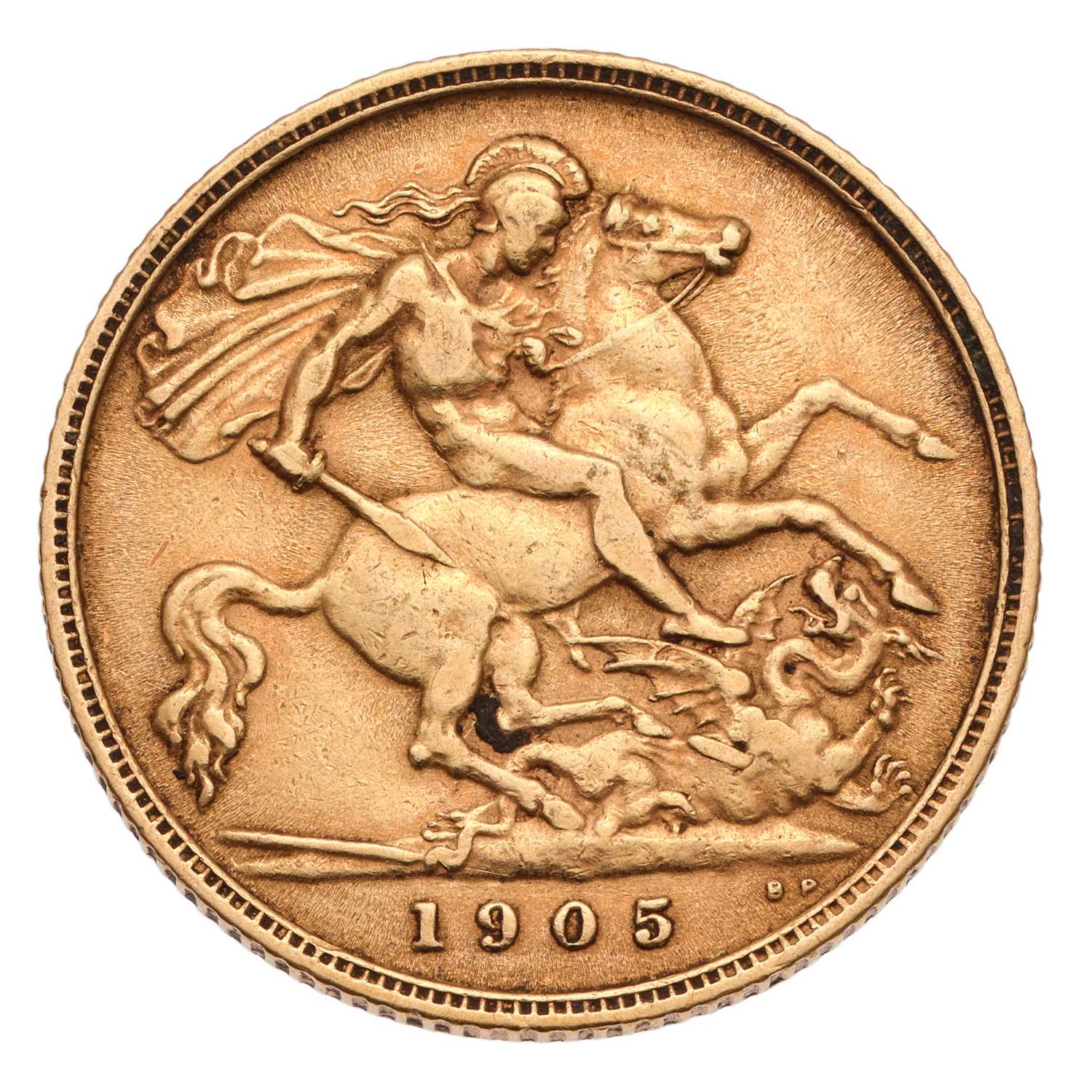 Lot 138 - Edward VII, Half Sovereign 1905; fine