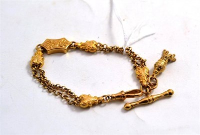 Lot 329 - An Albertina bracelet