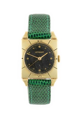 Lot 2229 - Wittnauer: A 14 Carat Gold Centre Seconds...
