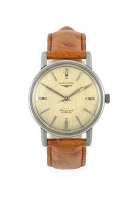 Lot 2231 - Longines: A Stainless Steel Automatic Centre...