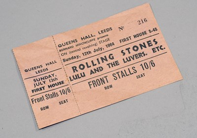 Lot 3121 - Rolling Stones Concert Ticket Queens Hall, Leeds 12th July 1964