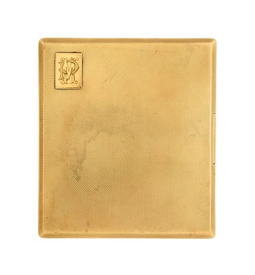 Lot 2166 - A George V Gold Cigarette-Case