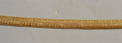 Lot 347 - A gilt metal bracelet stamped '14k'