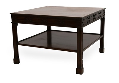 Lot 632 - A Set of Three Reproduction Mahogany...