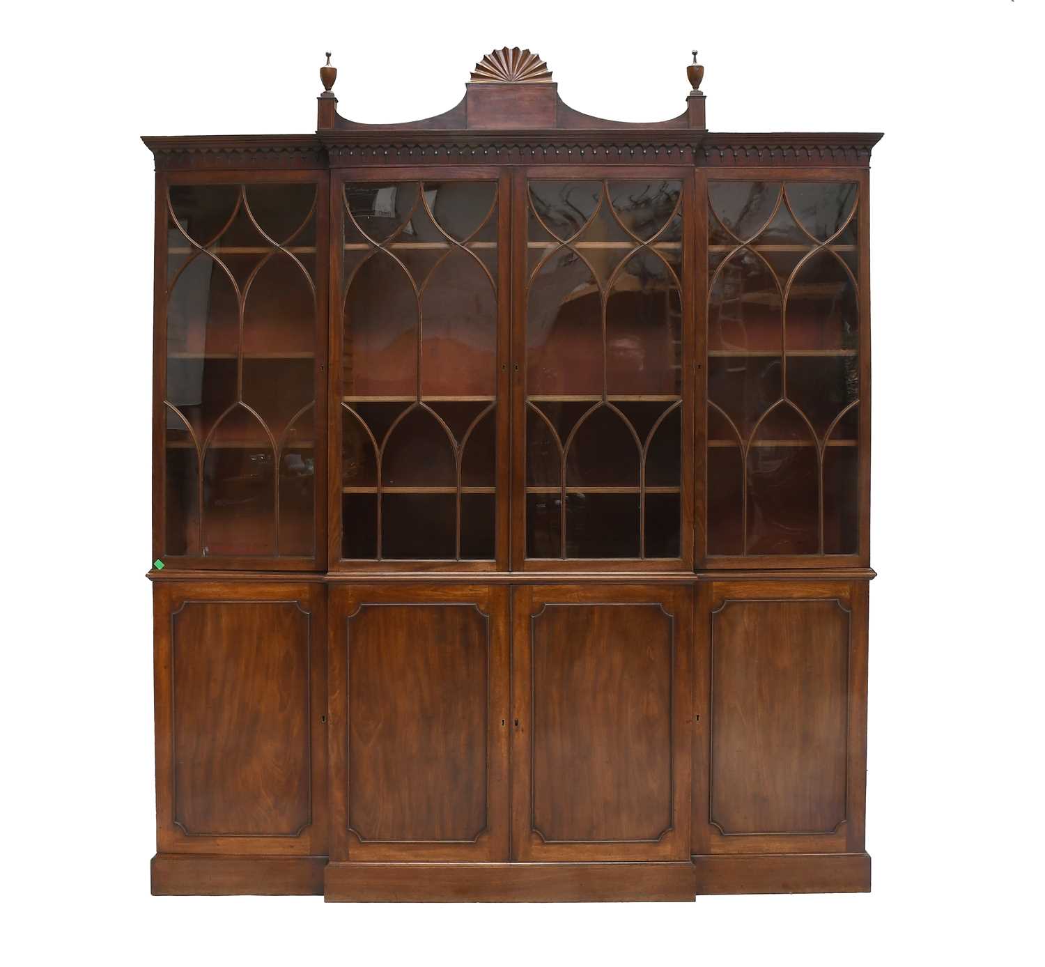 Lot 577 - A George III Mahogany Four-Door Breakfast...