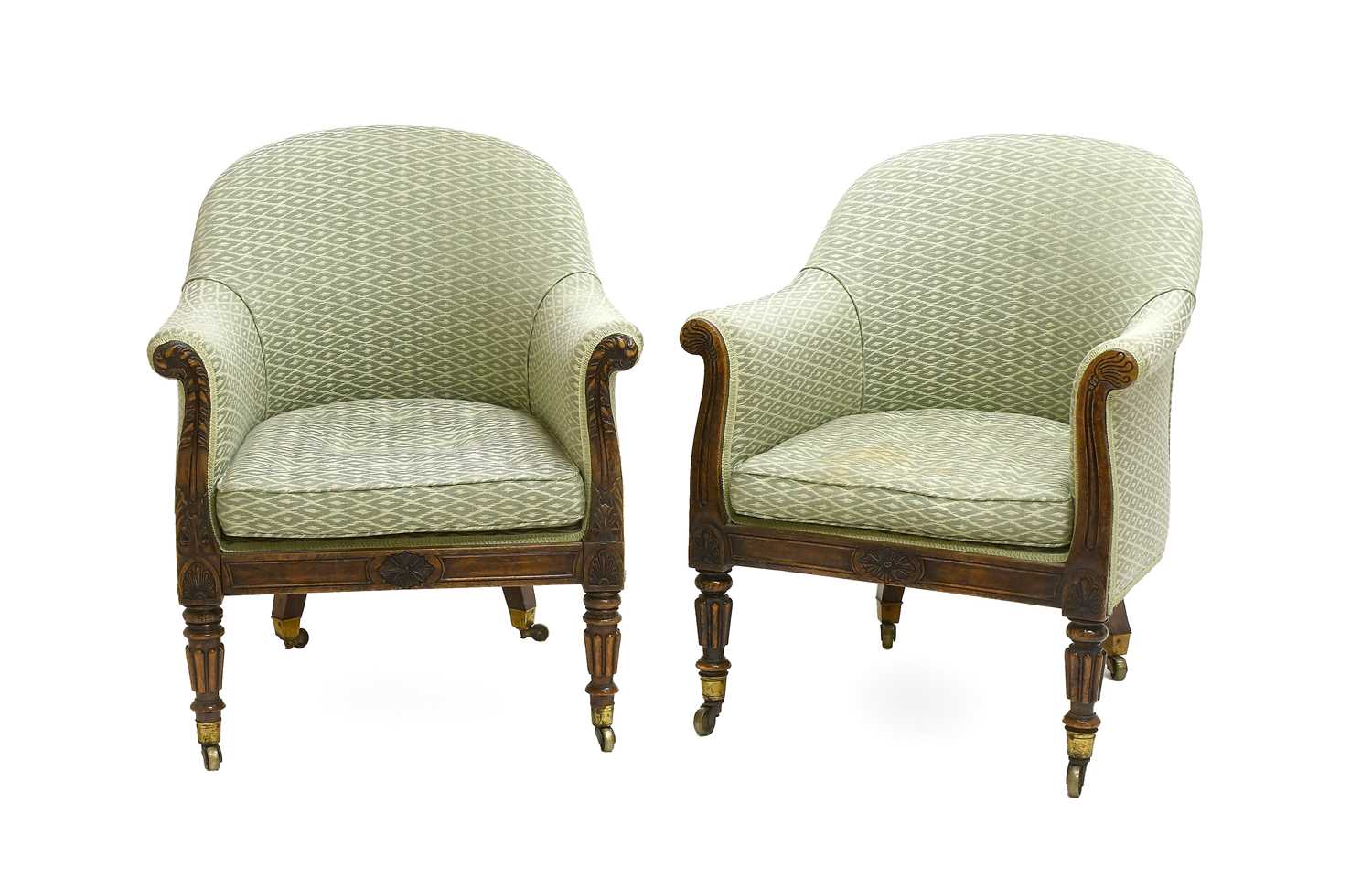Lot 559 - Two Similar George IV Simulated Rosewood Tub...