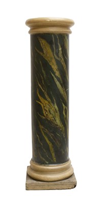 Lot 526 - A Late 19th Century Painted Plaster Column...