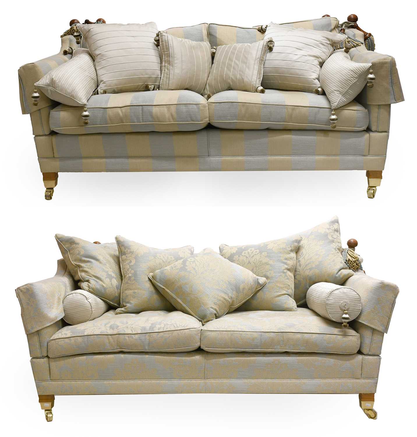 Lot 784 - A Pair of Duresta Sofas, modern, with two...