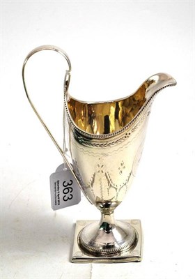 Lot 363 - Georgian silver cream jug