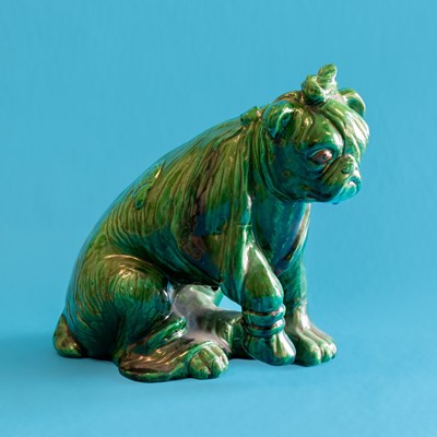 Lot 29 - A Bretby Pottery Model of a Wounded Bull Dog,...