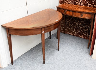 Lot 478 - A Reproduction Mahogany Two Drawer Hall Table,...