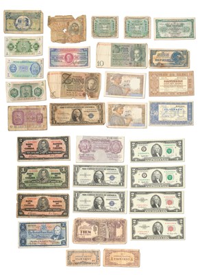 Lot 510 - Assorted British and World Banknotes, 32 notes...