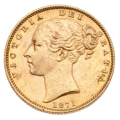 Lot 304 - Victoria, Sovereign 1871S, Sydney Mint, WW...
