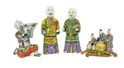 Lot 116 - A Chinese Porcelain Figure of a Boy, 19th...