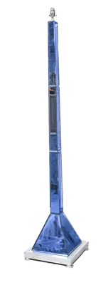 Lot 606 - An Art Deco Electric Blue Mirror Glass and...