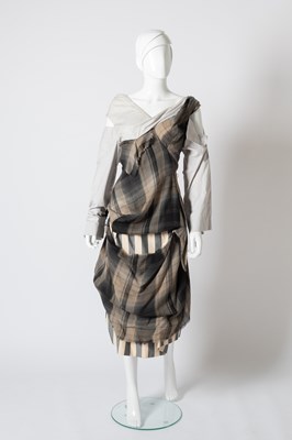 Lot Vivienne Westwood Tartan and Striped Dress,...