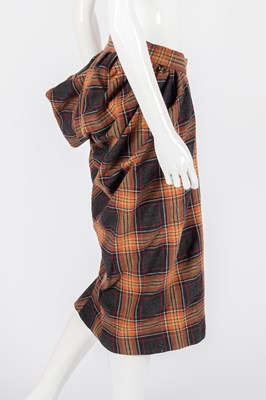 Lot Vivienne Westwood Brown Checked Bustle Skirt,...