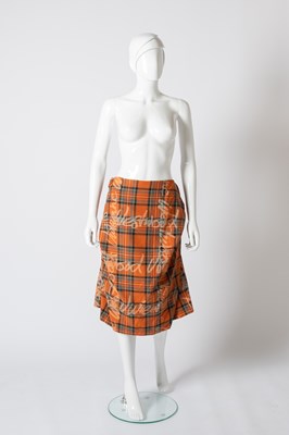 Lot 2108 - Vivienne Westwood Red Graffiti Wool Kilt/Skirt,...