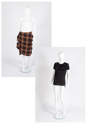 Lot 2102 - Vivienne Westwood Rust Red and Grey Checked...