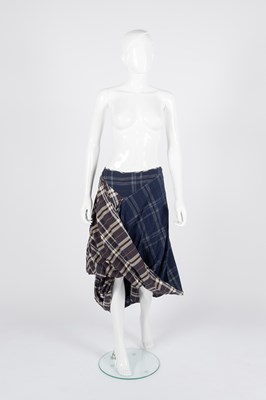 Lot 2151 - Vivienne Westwood Navy and Brown Tartan Skirt,...