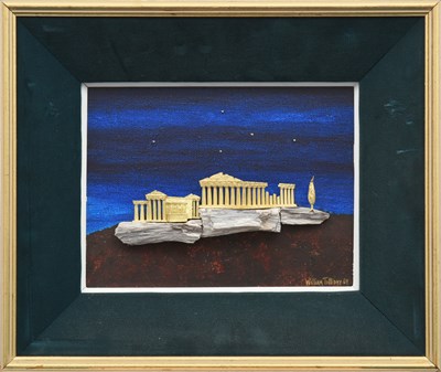 Lot 2229 - An Elizabeth II Gold and Diamond-Set Depiction of the Acropolis