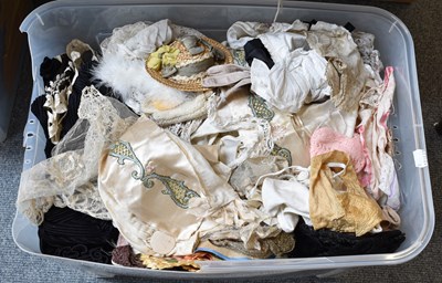 Lot 1145 - Assorted White Linen, Lace, Dolls Clothing,...